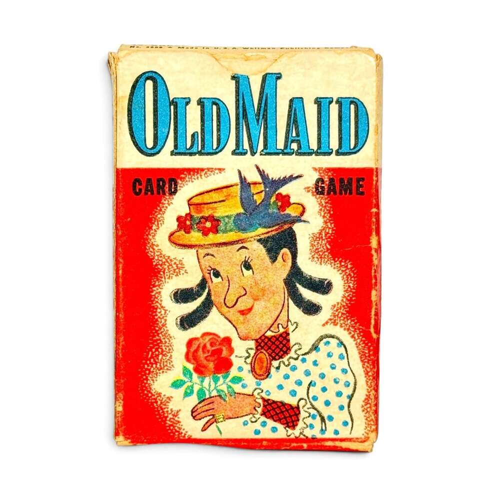 Vintage Whitman Old Maid Card Game 45 Cards no. 3009 - Pre-Owned VGC